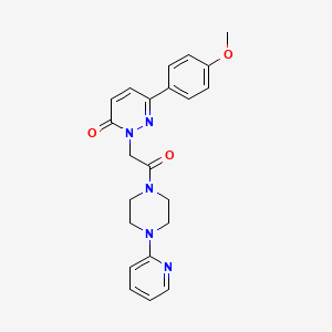 6-(4-methoxyphenyl)-2-{2-oxo-2-[4-(2-pyridyl)piperazino]ethyl}-3(2H)-pyridazinone