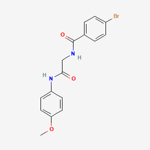 4-bromo-N-{2-[(4-methoxyphenyl)amino]-2-oxoethyl}benzamide