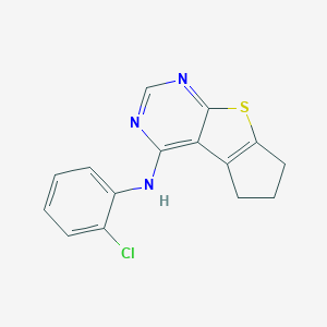 N-(2-chlorophenyl)-6,7-dihydro-5H-cyclopenta[4,5]thieno[2,3-d]pyrimidin-4-amine