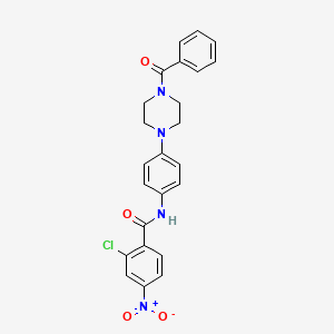 N-[4-(4-benzoyl-1-piperazinyl)phenyl]-2-chloro-4-nitrobenzamide