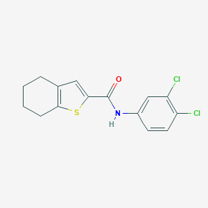 N-(3,4-dichlorophenyl)-4,5,6,7-tetrahydro-1-benzothiophene-2-carboxamide