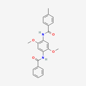 N-[4-(benzoylamino)-2,5-dimethoxyphenyl]-4-methylbenzamide