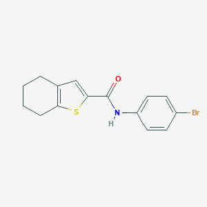 molecular formula C15H14BrNOS B344068 N-(4-bromophenyl)-4,5,6,7-tetrahydro-1-benzothiophene-2-carboxamide 