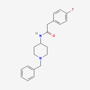 N-(1-benzyl-4-piperidinyl)-2-(4-fluorophenyl)acetamide