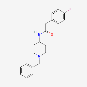 molecular formula C20H23FN2O B3440685 N-(1-benzyl-4-piperidinyl)-2-(4-fluorophenyl)acetamide 