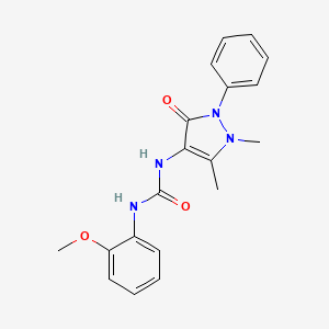 N-(1,5-dimethyl-3-oxo-2-phenyl-2,3-dihydro-1H-pyrazol-4-yl)-N'-(2-methoxyphenyl)urea
