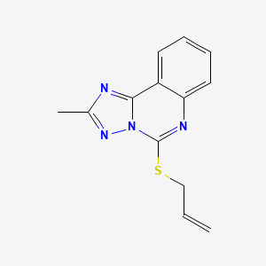 5-(allylthio)-2-methyl[1,2,4]triazolo[1,5-c]quinazoline