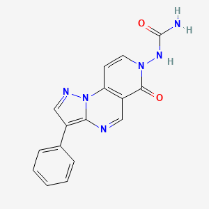 N-(6-oxo-3-phenylpyrazolo[1,5-a]pyrido[3,4-e]pyrimidin-7(6H)-yl)urea