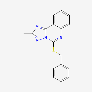 molecular formula C17H14N4S B3440727 5-(benzylthio)-2-methyl[1,2,4]triazolo[1,5-c]quinazoline 