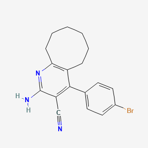 2-amino-4-(4-bromophenyl)-5,6,7,8,9,10-hexahydrocycloocta[b]pyridine-3-carbonitrile