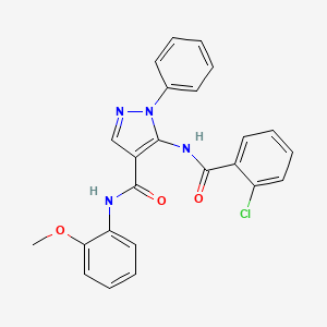 5-[(2-chlorobenzoyl)amino]-N-(2-methoxyphenyl)-1-phenyl-1H-pyrazole-4-carboxamide