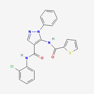 N-(2-chlorophenyl)-1-phenyl-5-[(2-thienylcarbonyl)amino]-1H-pyrazole-4-carboxamide