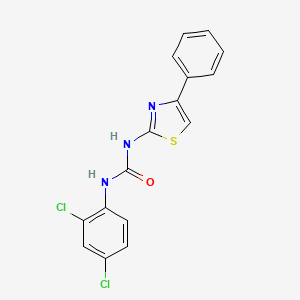 molecular formula C16H11Cl2N3OS B3440850 N-(2,4-dichlorophenyl)-N'-(4-phenyl-1,3-thiazol-2-yl)urea 