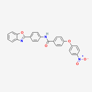 N-[4-(1,3-benzoxazol-2-yl)phenyl]-4-(4-nitrophenoxy)benzamide