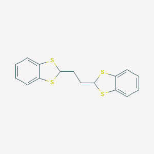 molecular formula C16H14S4 B344087 2-[2-(1,3-Benzodithiol-2-yl)ethyl]-1,3-benzodithiole 