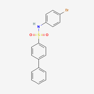 molecular formula C18H14BrNO2S B3440886 N-(4-bromophenyl)-4-biphenylsulfonamide 