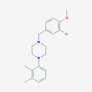 1-(3-bromo-4-methoxybenzyl)-4-(2,3-dimethylphenyl)piperazine