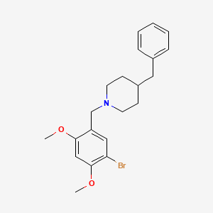 4-benzyl-1-(5-bromo-2,4-dimethoxybenzyl)piperidine