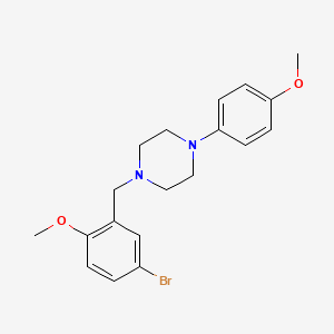 molecular formula C19H23BrN2O2 B3440905 1-(5-bromo-2-methoxybenzyl)-4-(4-methoxyphenyl)piperazine 