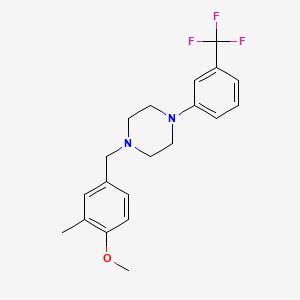 1-(4-methoxy-3-methylbenzyl)-4-[3-(trifluoromethyl)phenyl]piperazine