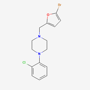 1-[(5-bromo-2-furyl)methyl]-4-(2-chlorophenyl)piperazine