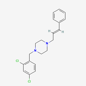molecular formula C20H22Cl2N2 B3440938 1-(2,4-dichlorobenzyl)-4-(3-phenyl-2-propen-1-yl)piperazine 