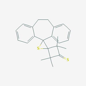 2,2,4,4-tetramethyl-10'',11''-dihydro-dispiro[cyclobutane-3,2'-thiirane-3',5''-(5''H)-dibenzo[a,d]cycloheptene]-1-thione