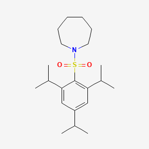 molecular formula C21H35NO2S B3440969 1-[(2,4,6-triisopropylphenyl)sulfonyl]azepane 