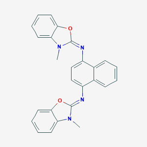 N-(3-methyl-1,3-benzoxazol-2(3H)-ylidene)-N-{4-[(3-methyl-1,3-benzoxazol-2(3H)-ylidene)amino]-1-naphthyl}amine