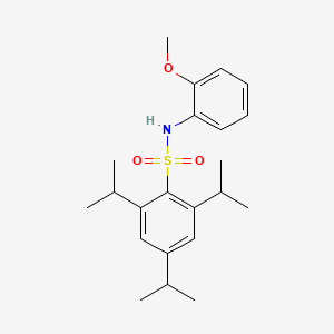 molecular formula C22H31NO3S B3440997 2,4,6-triisopropyl-N-(2-methoxyphenyl)benzenesulfonamide CAS No. 349116-18-3