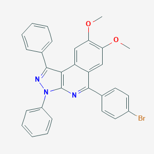 5-(4-bromophenyl)-7,8-dimethoxy-1,3-diphenyl-3H-pyrazolo[3,4-c]isoquinoline