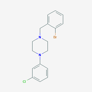 molecular formula C17H18BrClN2 B3441021 1-(2-bromobenzyl)-4-(3-chlorophenyl)piperazine 