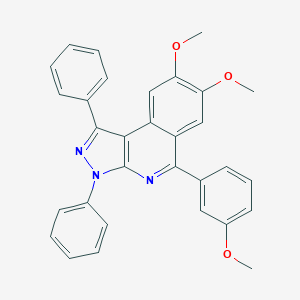 7,8-dimethoxy-5-(3-methoxyphenyl)-1,3-diphenyl-3H-pyrazolo[3,4-c]isoquinoline