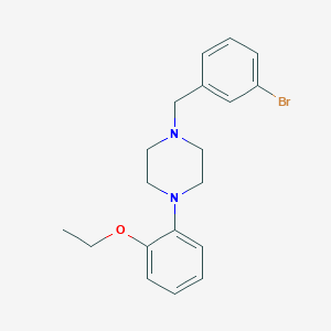 molecular formula C19H23BrN2O B3441040 1-(3-bromobenzyl)-4-(2-ethoxyphenyl)piperazine 