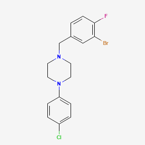 1-(3-bromo-4-fluorobenzyl)-4-(4-chlorophenyl)piperazine