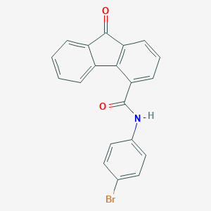 molecular formula C20H12BrNO2 B344106 N-(4-bromophenyl)-9-oxo-9H-fluorene-4-carboxamide 