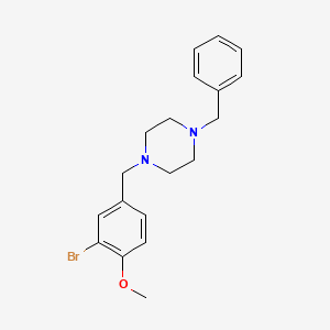 1-benzyl-4-(3-bromo-4-methoxybenzyl)piperazine