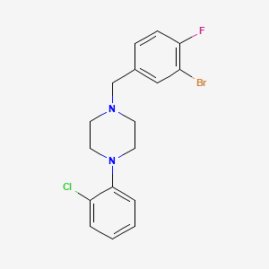1-(3-bromo-4-fluorobenzyl)-4-(2-chlorophenyl)piperazine