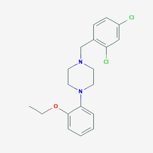 molecular formula C19H22Cl2N2O B3441087 1-(2,4-dichlorobenzyl)-4-(2-ethoxyphenyl)piperazine CAS No. 5270-24-6