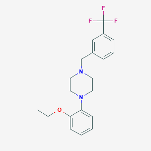 molecular formula C20H23F3N2O B3441094 1-(2-ethoxyphenyl)-4-[3-(trifluoromethyl)benzyl]piperazine 