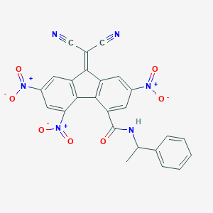 9-(dicyanomethylidene)-2,5,7-trinitro-N-(1-phenylethyl)fluorene-4-carboxamide