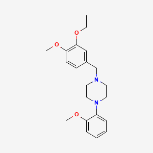molecular formula C21H28N2O3 B3441113 1-(3-ethoxy-4-methoxybenzyl)-4-(2-methoxyphenyl)piperazine 