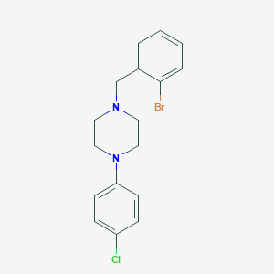 molecular formula C17H18BrClN2 B3441124 1-(2-bromobenzyl)-4-(4-chlorophenyl)piperazine 