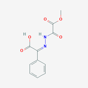 {[Methoxy(oxo)acetyl]hydrazono}(phenyl)acetic acid