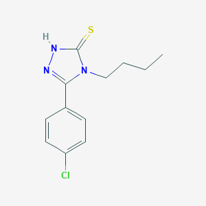 4-butyl-5-(4-chlorophenyl)-4H-1,2,4-triazol-3-yl hydrosulfide