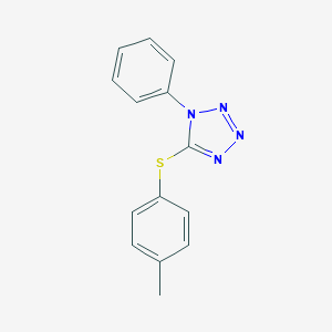 molecular formula C14H12N4S B344116 4-methylphenyl 1-phenyl-1H-tetraazol-5-yl sulfide 