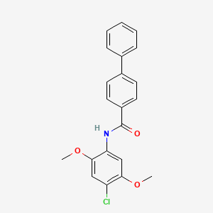 N-(4-chloro-2,5-dimethoxyphenyl)-4-biphenylcarboxamide