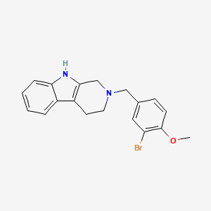 molecular formula C19H19BrN2O B3441168 2-(3-bromo-4-methoxybenzyl)-2,3,4,9-tetrahydro-1H-beta-carboline 