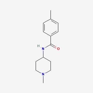 molecular formula C14H20N2O B3441174 4-methyl-N-(1-methyl-4-piperidinyl)benzamide 