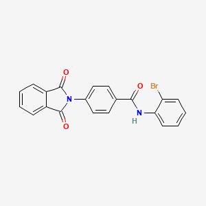 N-(2-bromophenyl)-4-(1,3-dioxo-1,3-dihydro-2H-isoindol-2-yl)benzamide